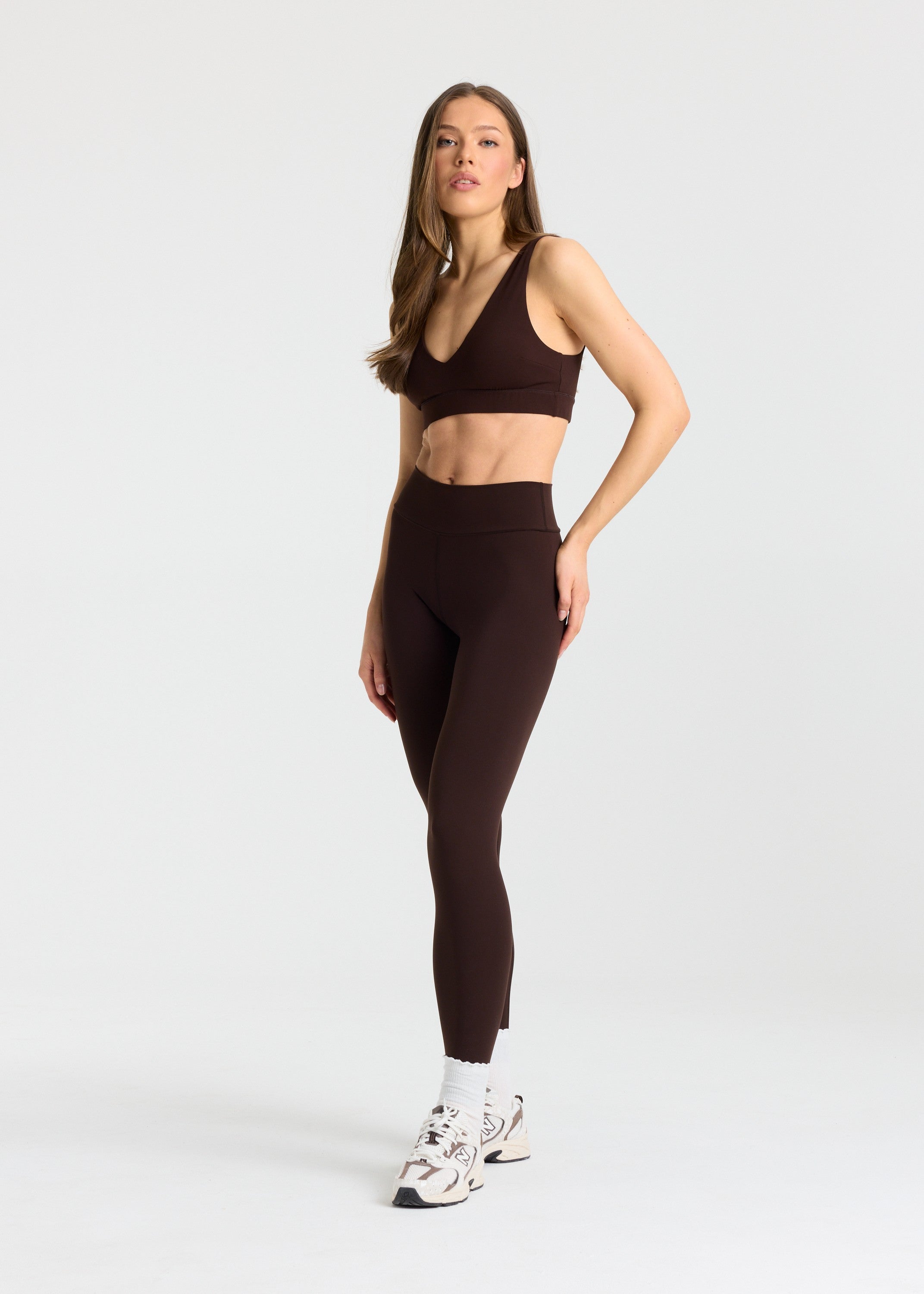 Cloudform® V-Shape Sports Bra - Espresso